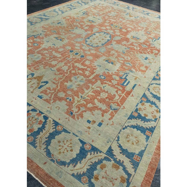 Turkish Turkish Oushak Rug 9'11" x 13'11" #18680 For Sale - Image 3 of 8