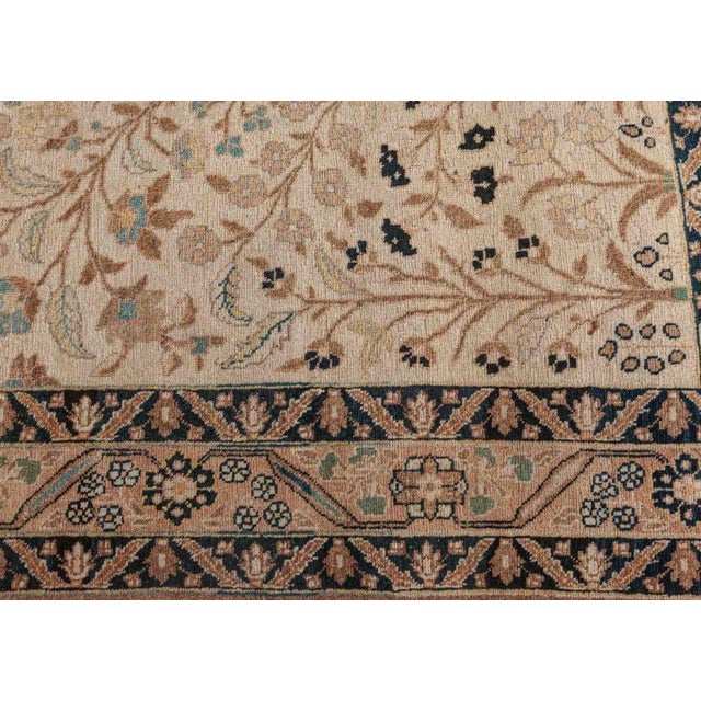 Doris Leslie Blau Tabriz Antique Allover Soft Beige Carpet - c. 1930 For Sale In New York - Image 6 of 7