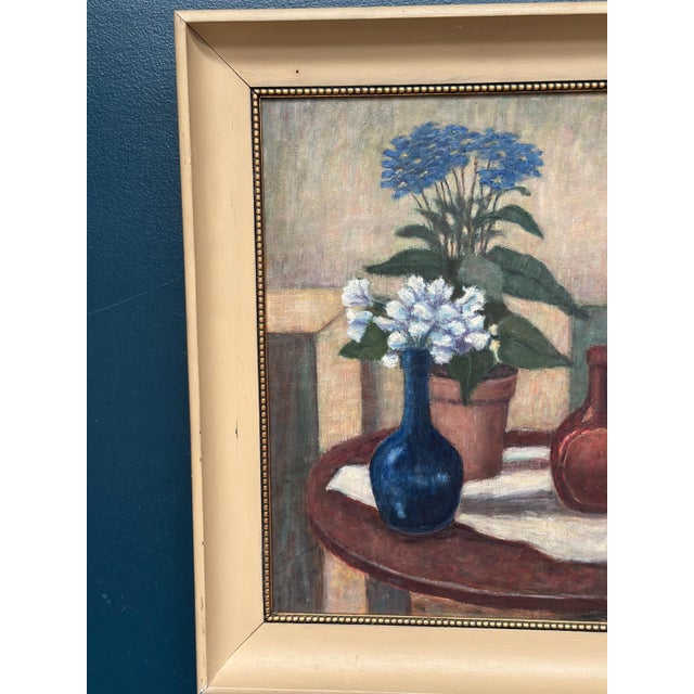 Original Swedish Oil on Panel – “Still Life” by Tegefelt – Signed – Vintage & Framed – 58 × 50 cm (22.8" × 19.7") / Image...