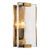 Wall Lamps in Vintage Brass and Handblown Glass, Set of 2 For Sale - Image 5 of 8