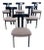 Mid-Century Modern Chairs in the style of Luigi Vaghi, 1960s, Set of 6 For Sale
