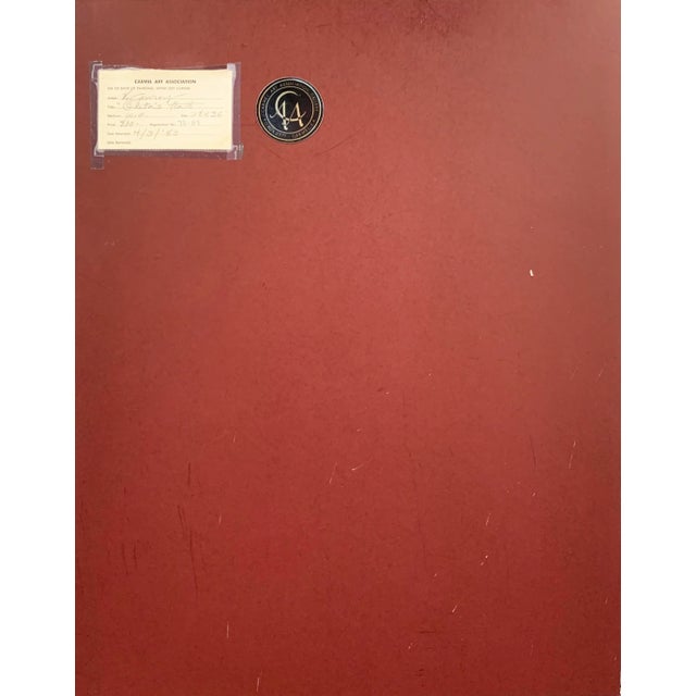 'Oleta's Hat' by Virginia Conroy, 1985, Carmel Art Association Exhibit, California Woman Artist, San Francisco Museum of Art For Sale - Image 10 of 12