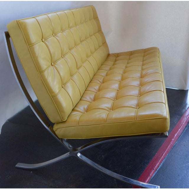 Modern Sleek Barcelona Sofa, C. 1970's For Sale - Image 3 of 7