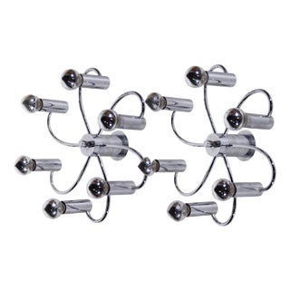 Mid-Century Modern Sputnik Flush-Mounts from Cosack Leuchten, 1960, Set of 2 For Sale