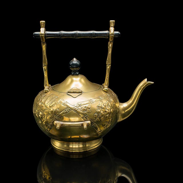 1890's Antique Spirit Kettle For Sale - Image 4 of 12