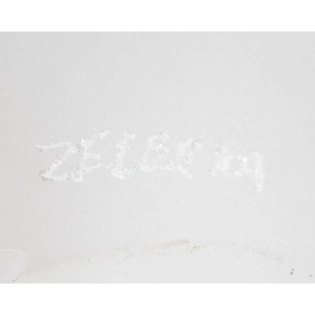Glass Art Glass Sculpture Signed by Artist Michael Zelenka For Sale - Image 7 of 7