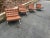 Set of 4 Vintage Knoll Barcelona Chairs by Mies Van Der Rohe Brown Leather Lounge Mid-Century For Sale - Image 15 of 15