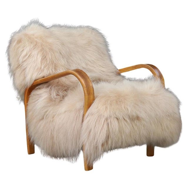 Lounge Chair in Patinated Bentwood by Kozelka & Kropáček, 1940s For Sale - Image 18 of 18