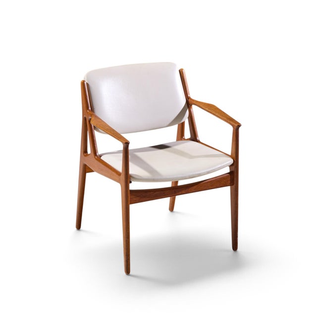 Arne Vodder for Vamo Sønderborg Ella Mid Century Danish Teak Armchair Dining Chair For Sale - Image 9 of 10