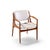 Arne Vodder for Vamo Sønderborg Ella Mid Century Danish Teak Armchair Dining Chair For Sale - Image 9 of 10