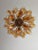 Vintage Italian Murano Chandelier with 36 Lattimo Amber Glass Petals, 1990s For Sale - Image 16 of 17