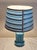 Vintage Blue Ceramic Table Lamp, 1980s For Sale - Image 3 of 9