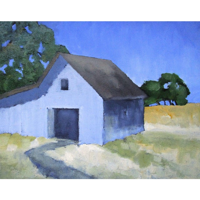 2020s Field Farm Barn Art Lynne French California Landscape 11x14 For Sale - Image 5 of 5