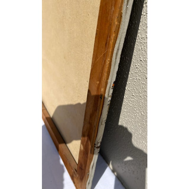 Late 20th Century Vintage Fauvist Figurative Painting of Mother & Daughter For Sale - Image 12 of 13