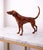 Enhance your home décor with this elegant antique-style dog sculpture, beautifully crafted from real metal and finished in...