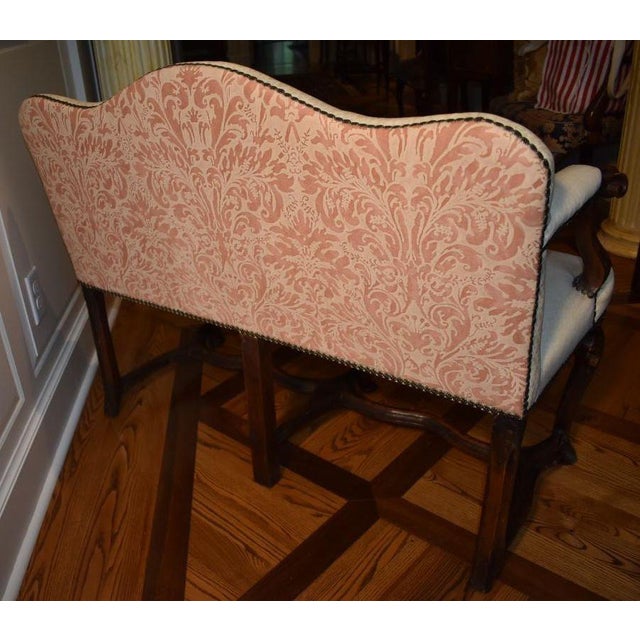 Baroque 18th Century Baroque Walnut Italian Settee For Sale - Image 3 of 7