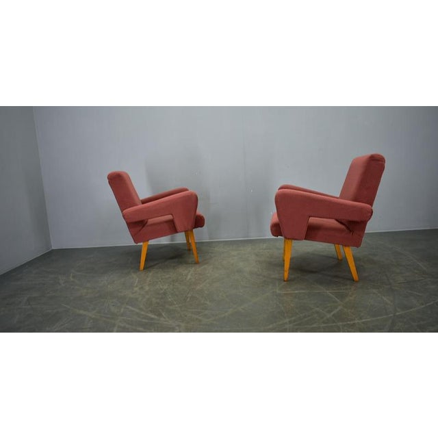 Vintage Armchairs, Former Czechoslovakia, 1960s, Set of 2 For Sale - Image 16 of 18