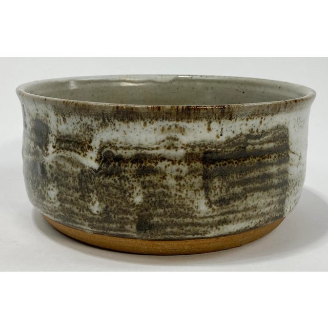 Vintage Two Tone Drip Glaze Matcha Bowl For Sale - Image 4 of 7
