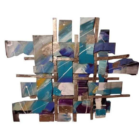 2020s Signed "Alim " 3d Original Abstract Painting For Sale - Image 5 of 6