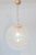 Metal Clear Bowl Glass with Spaghetti Swirl Pendant Lamp from La Murrina, Italy, 1970s For Sale - Image 7 of 9