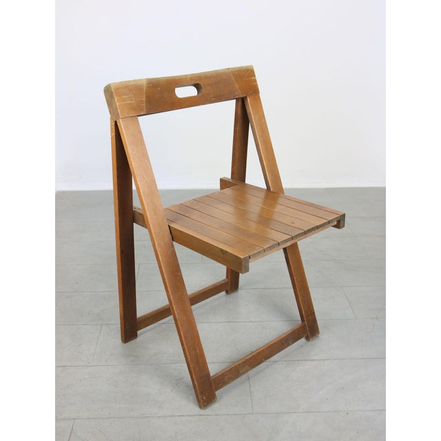Set of Vintage Trieste Folding Chairs attributed to Aldo Jacober, 1960s For Sale - Image 10 of 17
