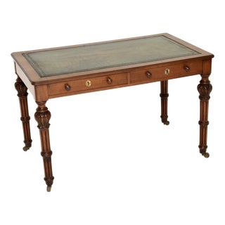 Antique William IV Walnut Desk, 1830s For Sale