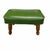 Mid Century Green Faux Leather Footstool For Sale - Image 6 of 8
