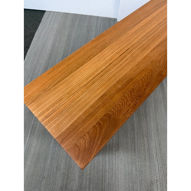 Wood Rustic Modern Reclaimed Teak Bench For Sale - Image 7 of 13