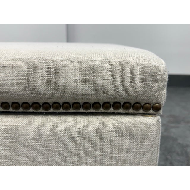 West Elm Upholstered Storage Bench For Sale - Image 11 of 12