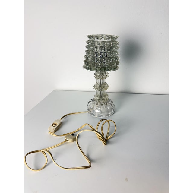 Rostrato Murano Glass Table Lamp in the style of Barovier & Toso, 1940s For Sale - Image 10 of 12