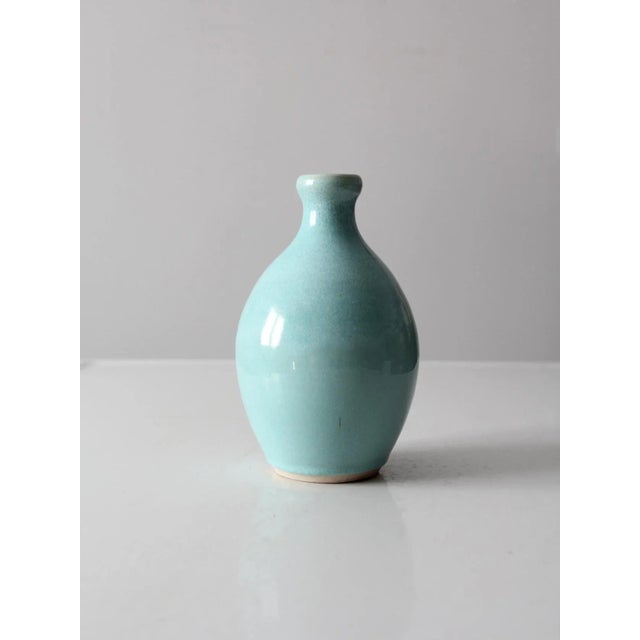 Contemporary Vintage Studio Pottery Vase For Sale - Image 3 of 8