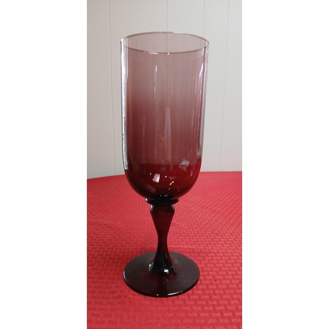 Mid-Century Modern Mid Century Modern, Amethyst Apothecary Glass Jar 19" High W/ Lid For Sale - Image 3 of 6