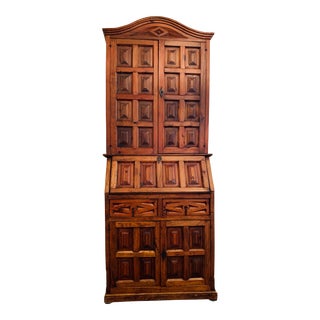 Early 20th Century Antique Spanish Style Secretary Desk For Sale