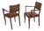 Art Deco Chairs in Beech by Jules Leleu, France, 1930s, Set of 2 For Sale