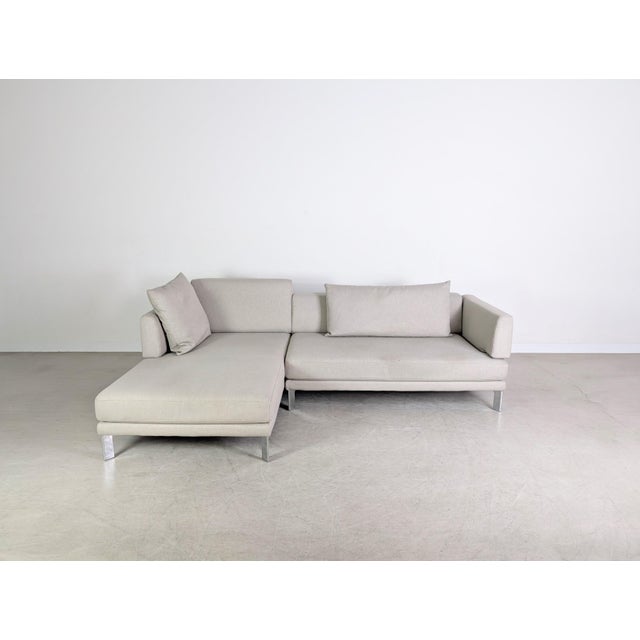 We are offering a beautiful designer corner sofa from the premium German manufacturer Rolf Benz for sale. The sofa...
