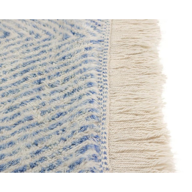 2020s Premium Hand-Knotted Moroccan Wool Rug | 9'10" X 8'8" | One of a Kind For Sale - Image 5 of 9