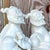 Late 20th Century Late 20th Century Vintage Asian Glazed Ceramic Foo Dogs - a Pair For Sale - Image 5 of 14