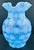 Blue Vintage Fenton Blue Opalescent Coin Spot Glass Pitcher and 4 Tumblers Set For Sale - Image 8 of 17