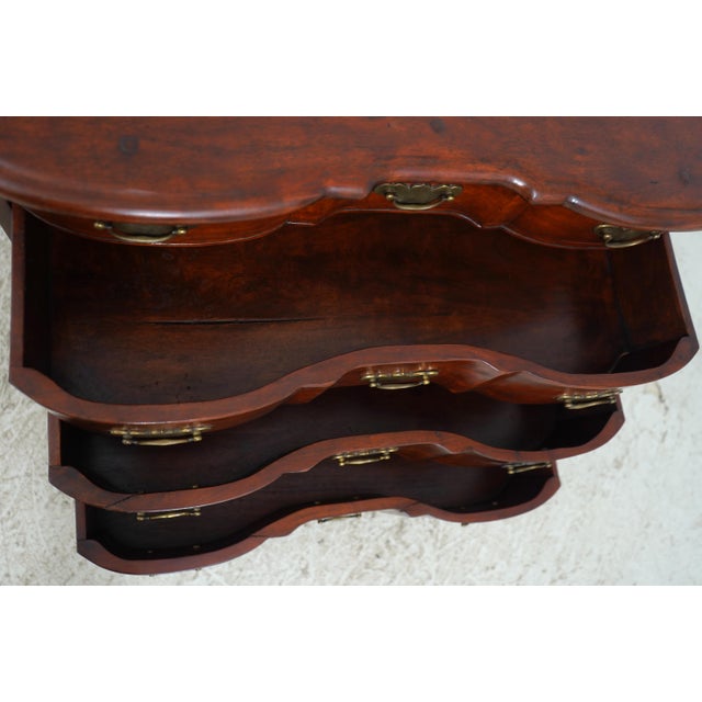 Theodore Alexander Theodore Alexander Mahogany Block Front Bachelors Chest For Sale - Image 4 of 16