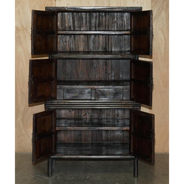 Antique Chinese Export Compound Cabinet, 1920 For Sale - Image 16 of 18