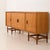 Itaian Mid-Century Teak Sideboard with Black Glass Top and Inlays, 1970s For Sale - Image 4 of 17