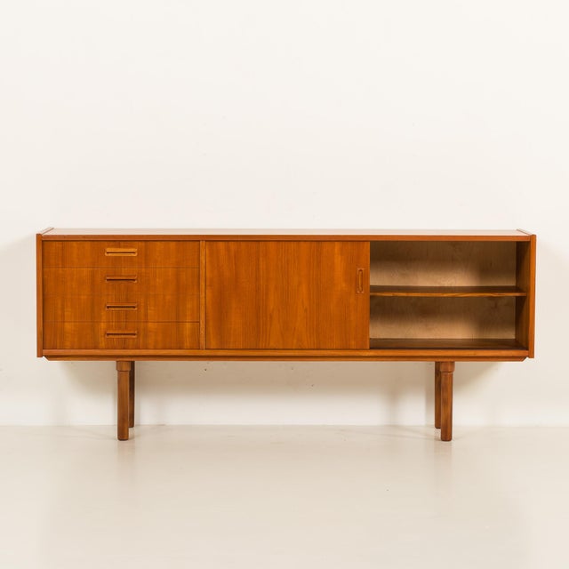 Scandinavian Teak Sideboard in the style of Nils Jonsson, 1960s For Sale - Image 6 of 17