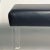 Modern Prism Bench in Navy Leather For Sale - Image 4 of 5