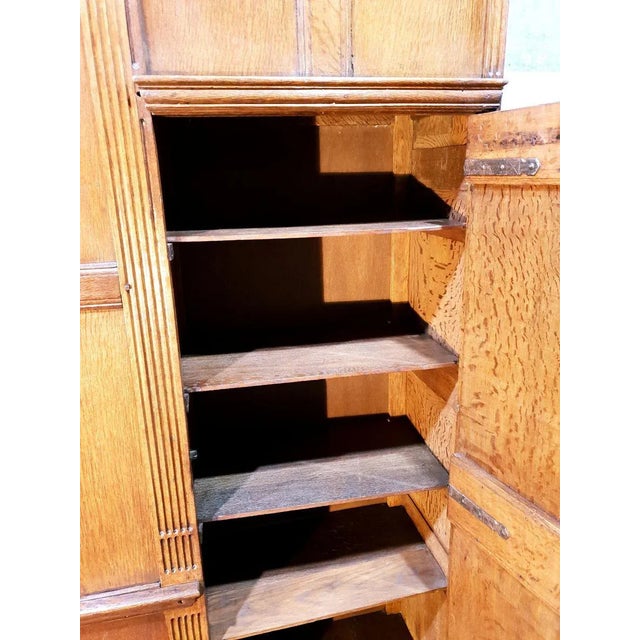 Brown Antique Dutch Wooden Bed Box For Sale - Image 8 of 12