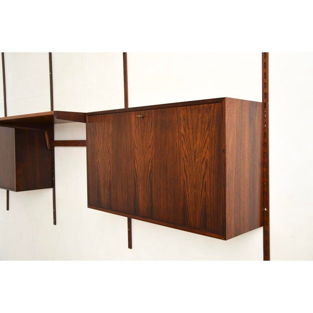 Brown Vintage Danish Wall Mounting Shelving System from FM Møbler, 1960 For Sale - Image 8 of 16