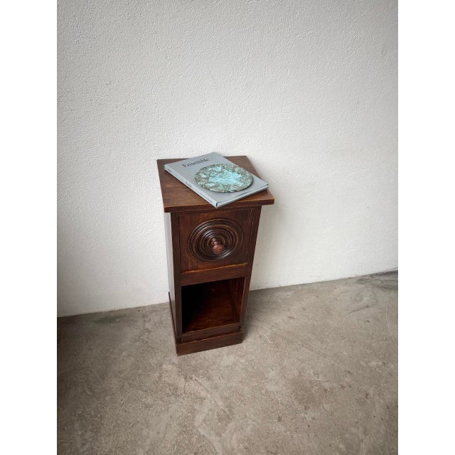 Oak Bedside Table from Dudouyt, 1940s For Sale - Image 13 of 18