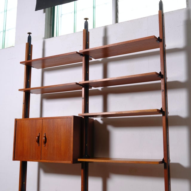 1950s Italian Teak Bookcase, 1960s For Sale - Image 5 of 18