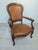 Vintage Chippendale Armchair in Genuine Leather, 1975 For Sale - Image 10 of 14