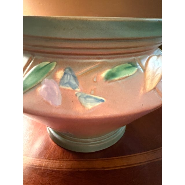 Ceramic Roseville Pottery Futura Jardiniere Planter 616-7 Art Deco Unmarked Ca. 1928 For Sale - Image 7 of 18