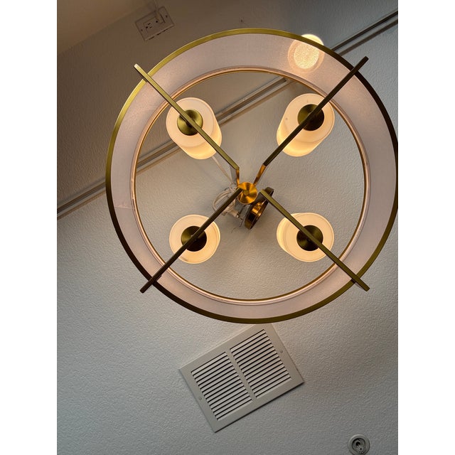 Possini Euro Persephone Drum Pendant For Sale - Image 4 of 12